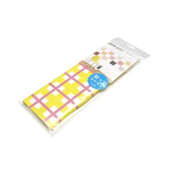 mtリメイクシートスクエア 方眼・ピンク×イエロー