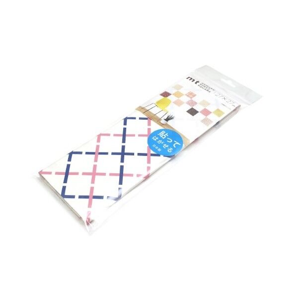 カモ井(カモイ) mtリメイクシートスクエア クロス・ネイビー×ピンク 270mm×270mm MTCARS016 1個