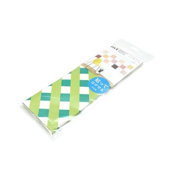 mtリメイクシートスクエア クロス･グリーン×イエローグリーン