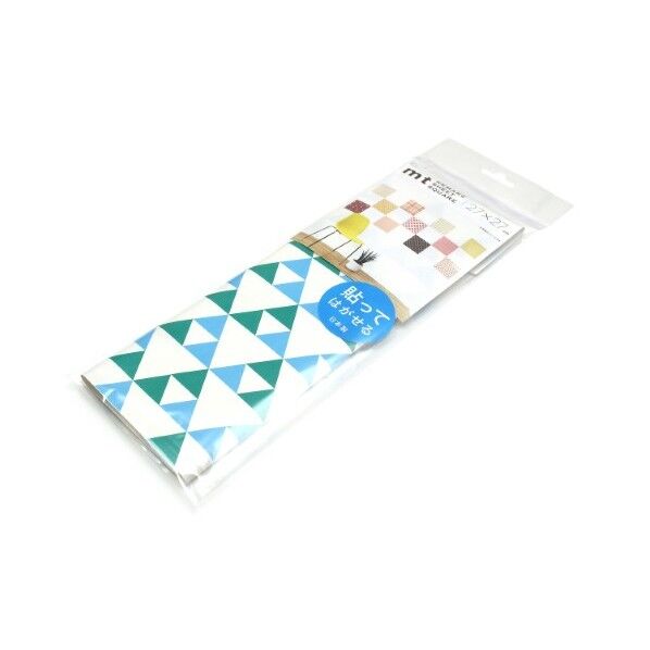 mtリメイクシートスクエア さんかく・グリーン×ライトブルー