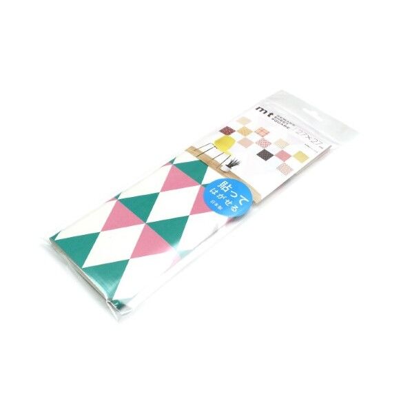 mtリメイクシートスクエア ダイヤ・グリーン×ピンク