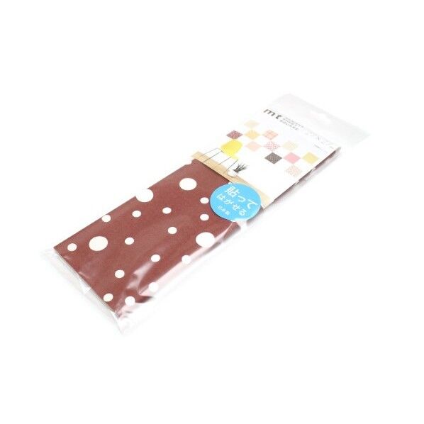 mtリメイクシートスクエア 霰小紋・赤銅色