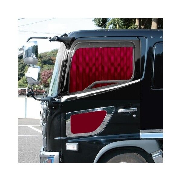 KK-102 JB 仮眠カーテン+安全窓カーテン ワイン