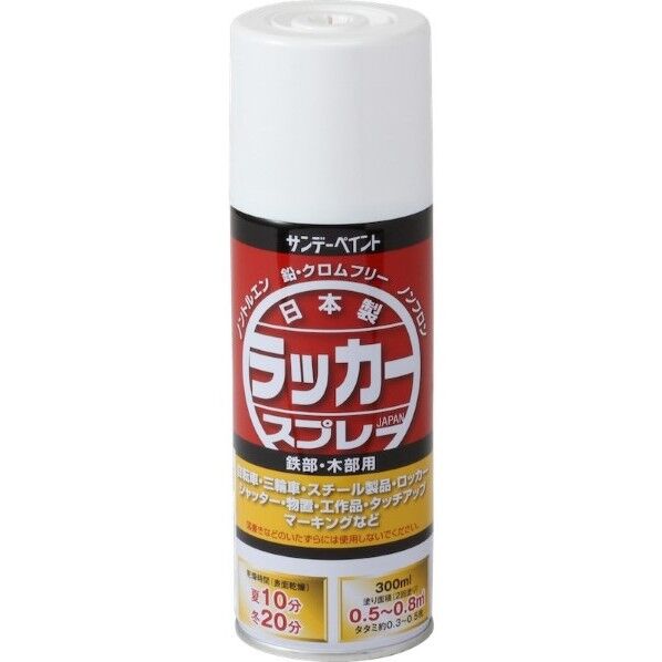 サンデーペイント ラッカースプレーJ 300ml とうめい 1点