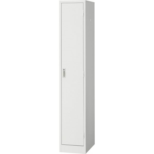 ノーブランド 1人用スリムロッカー ホワイト AKL-W1S 1台...