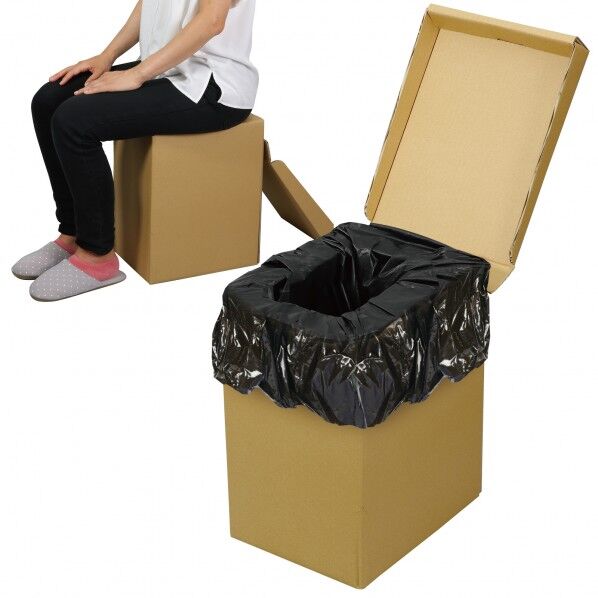 ATエコタﾞントイレ2 袋･凝固剤･ホﾟケットティッシュ 30回セット