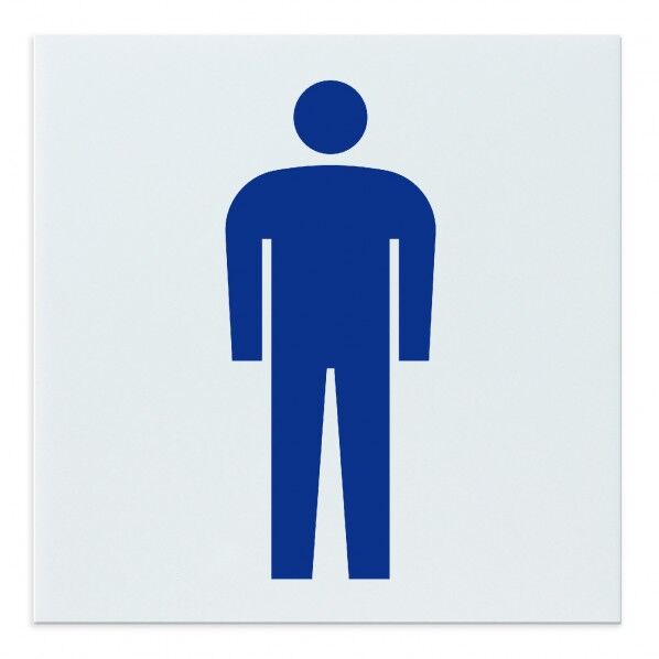 アクリル室名札 男子トイレ 200×200×5mm