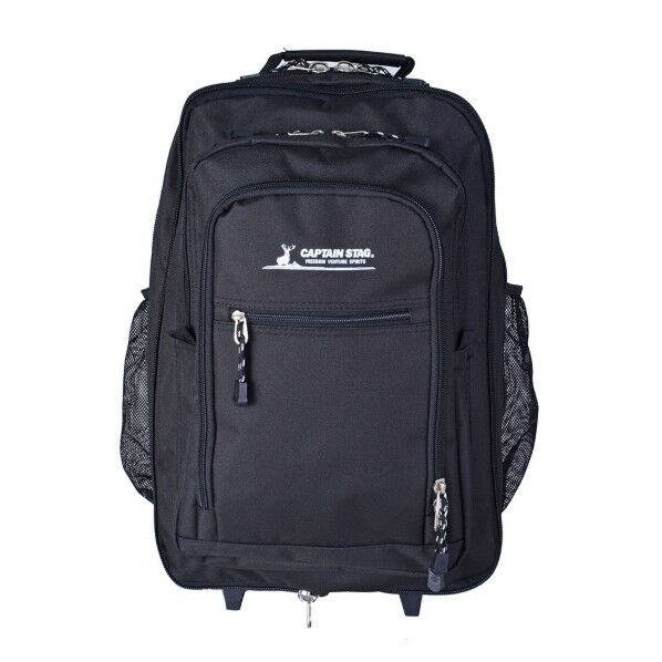 CAPTAIN STAG リュック式キャリー W340×H550×D180～240mm ブラック 12420001 1個