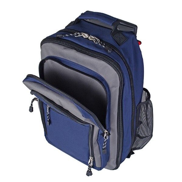 CAPTAIN STAG リュック式キャリー W340×H550×D180～240mm ネイビー 12420020 1個