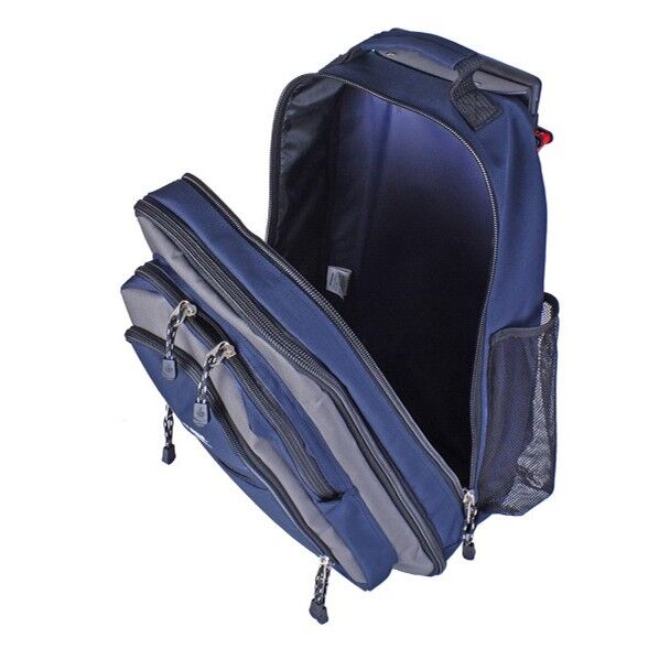 CAPTAIN STAG リュック式キャリー W340×H550×D180～240mm ネイビー 12420020 1個