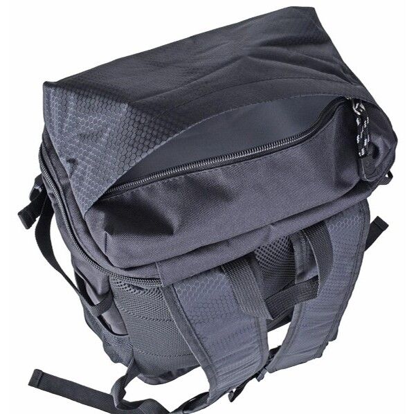 CAPTAIN STAG スクエア2層リュック W280×H500×D150mm ブラック 12460001 1個