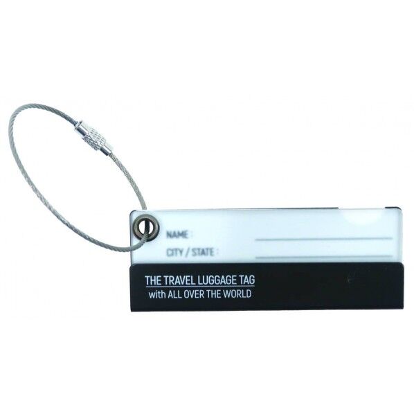 PG アルミナムトラベルラゲッジタグ BK