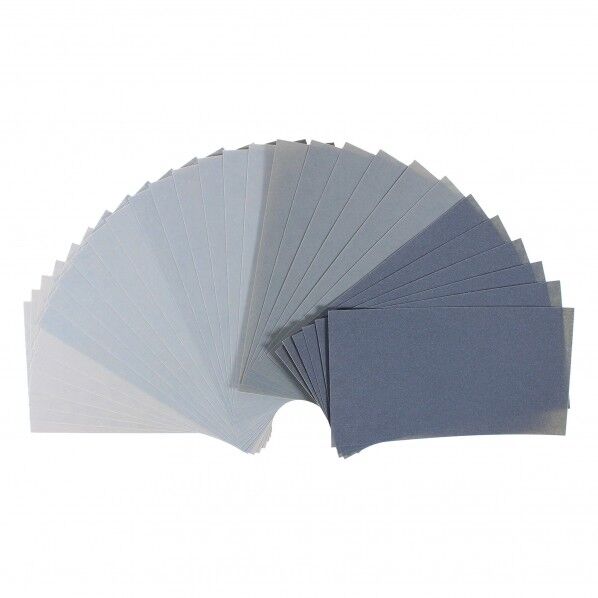 耐水ペーパーミニセット#400 #1000 #1500 #2000 #3000 各6枚 30枚入り 紙ヤスリ BYR-27 H140mm×W76mm BYR-27 30枚(各番手6枚入)