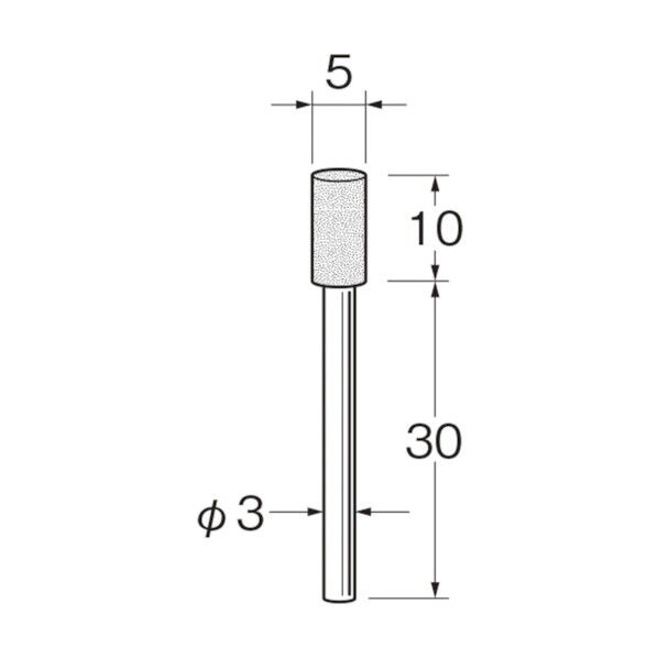 軸付砥石 G3126 5本