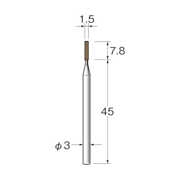 精密加工用軸付砥石G4315粒度 # :320 G4315 5本