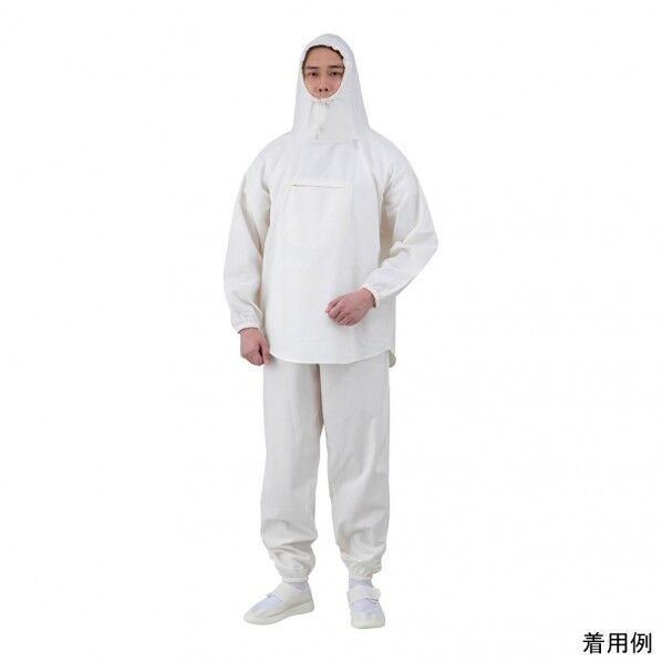 アズワン 塗装服 上下セット 胸中央ポケット(ファスナー)付 LL HK-506 O 3-1798-04 1点