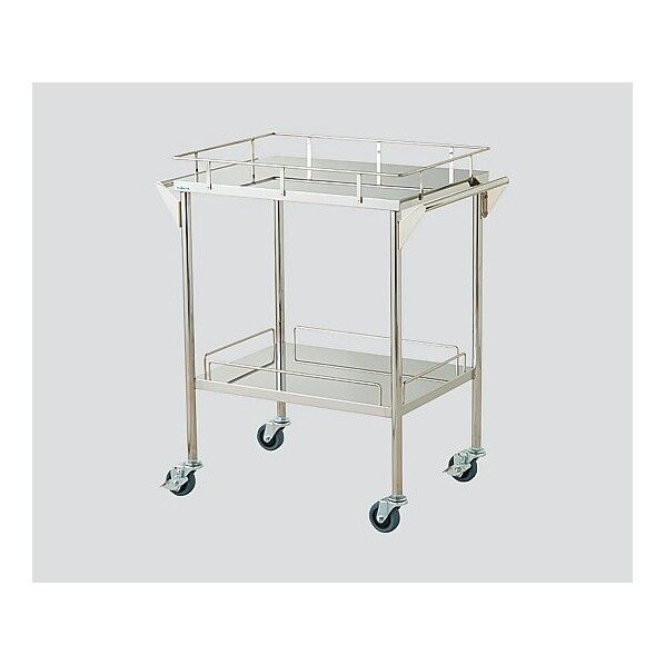 ステンレスグリーンカート(静音タイプ) 2段 720×450×835mm 3-4085-11 1