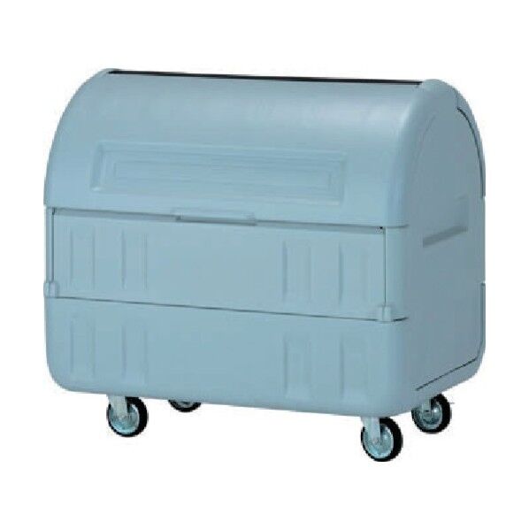 ゴミ収集庫 648000 サンクリーンボックス#800(150φキャスター付)グレー