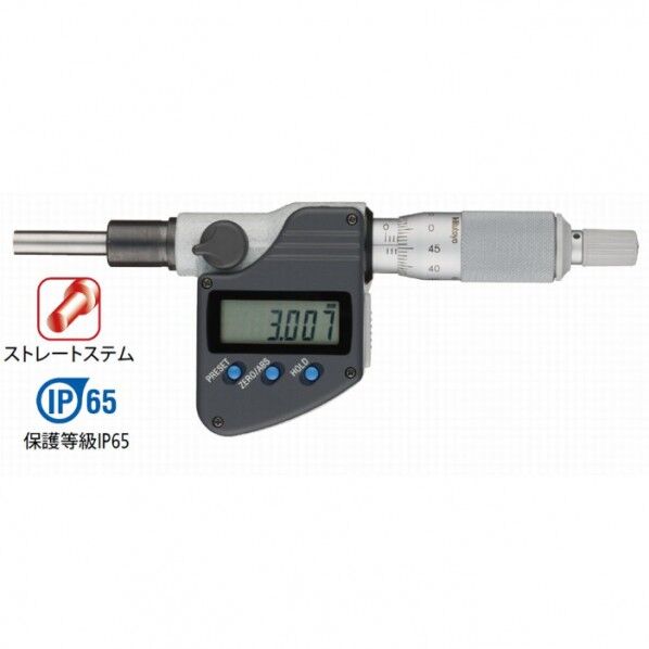 防水デジマチックマイクロメータヘッド+インプットツール(RS-232C)+フットスイッチセット