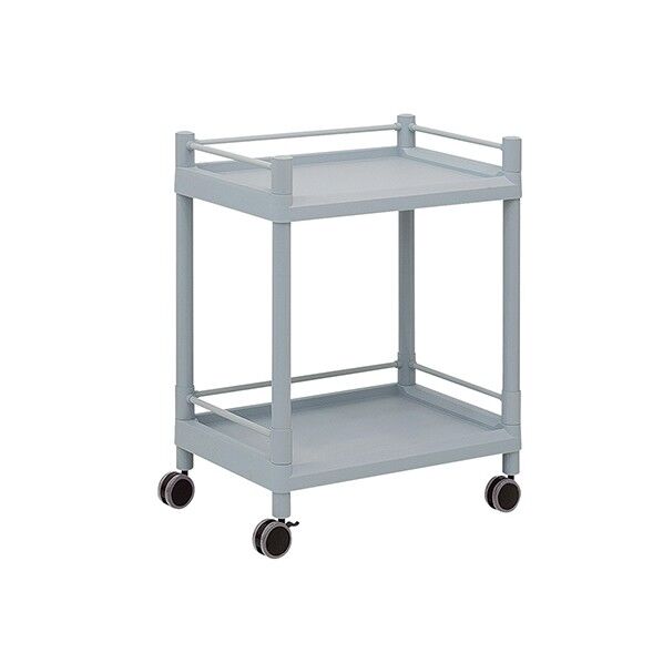 モバイルストレージカート(ガード枠付) 2段 651×447×830 3-6496-01 1