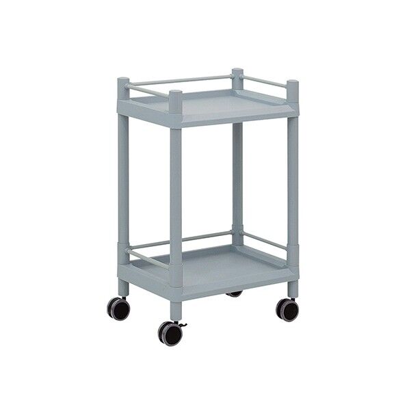 モバイルストレージカート 2段 540×370×841(ガード枠付) 3-6497-03 1