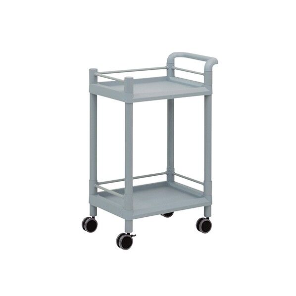 モバイルストレージカート 2段 610×370×897(ガード枠・ハンドル付) 3-6497-05 1