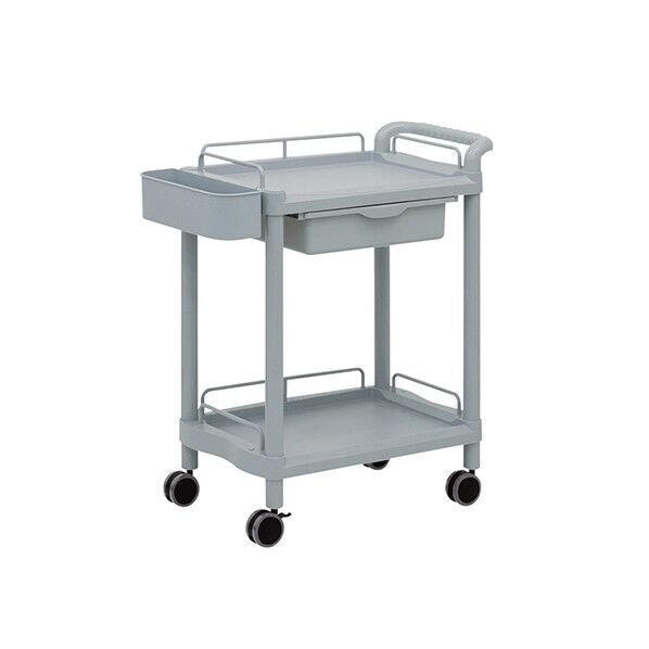 モバイルポケットカート(引出付き) 2段 650×410×838 3-6499-01 1