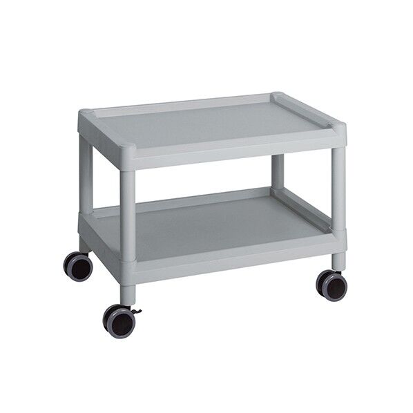 モバイルカート(低床型) 645×447×492 MC20 グレー 3-6502-02 1