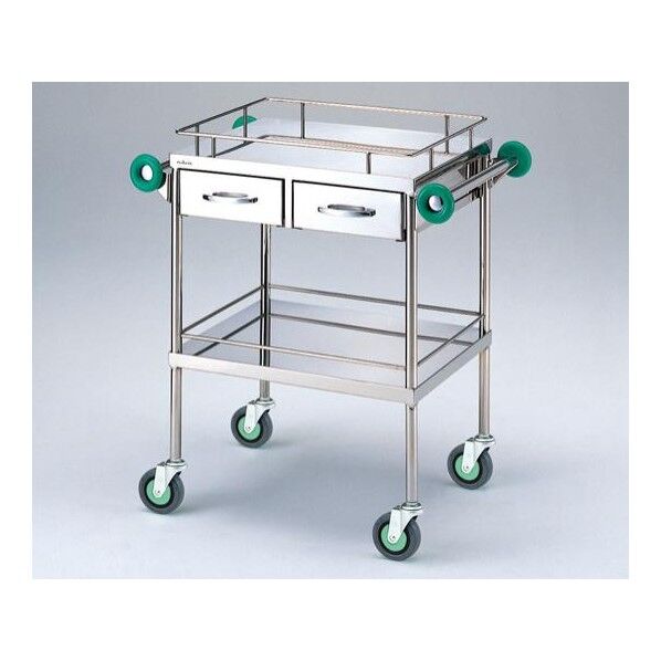 とっても静かな回診車(引出付・抗菌ハンドル) TSB-600K 600(790)×450×850mm 8-5877-01 1