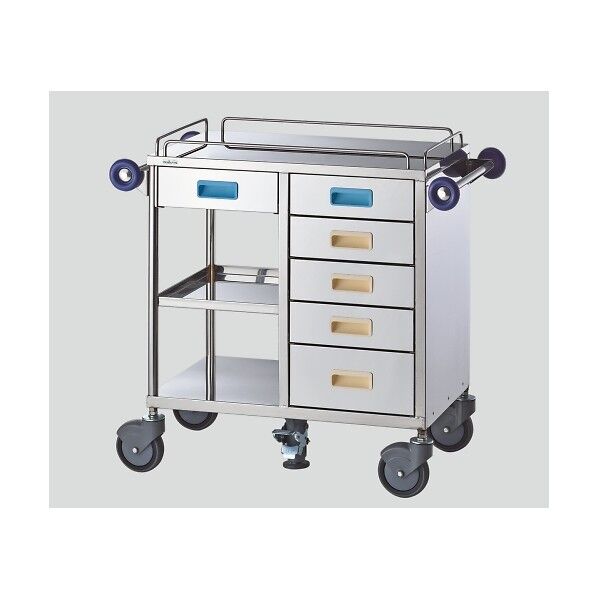 ワンストップ処置車(センターロック方式) ステンレス棚板 8-6996-02 1