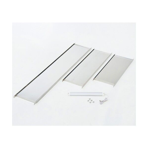 点滴作業台オプション(LEDライト付きステンレス棚板) 本体W1200用 980×300×30 8-7004-02 1