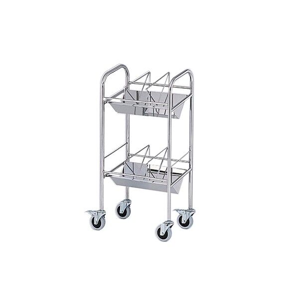 カルテワゴン(平板タイプ) 540×320×1010mm 8-7482-01 1