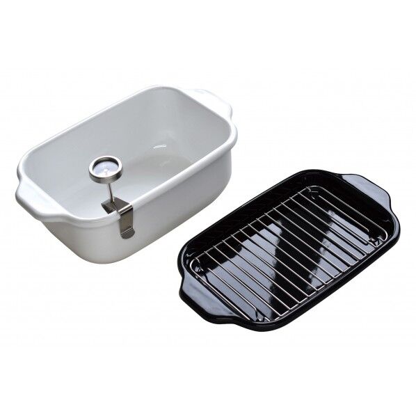 富士ホーロー 角型天ぷら鍋(ホワイト) 473106