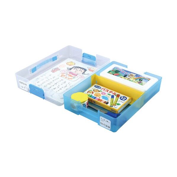 A4おどうぐばこクリアブルー