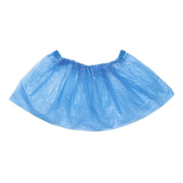 使い捨て ビニール製靴カバー (100枚入) ブルー