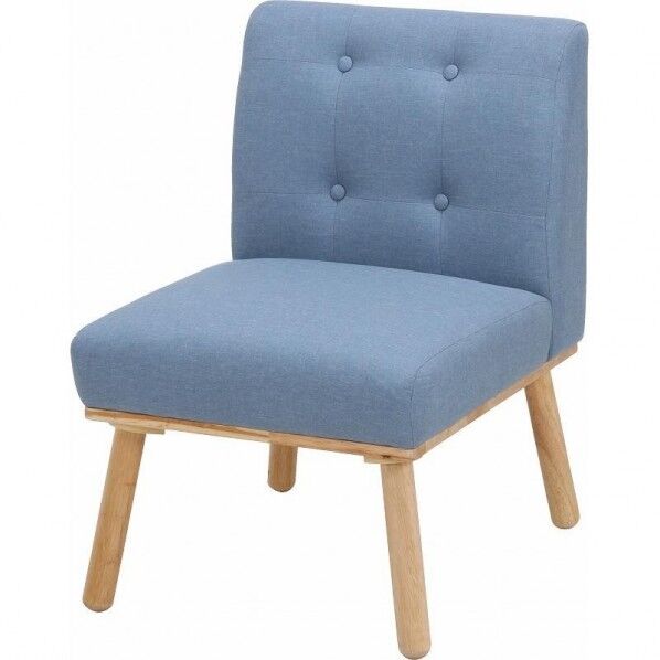 NS ダイニングソファ1P ヘームル BL ブルー 37026 1台