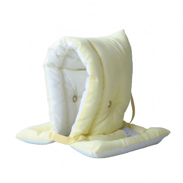 日本防炎協会認定 カネカロン防災クッション イエロー Sサイズ 30×46cm