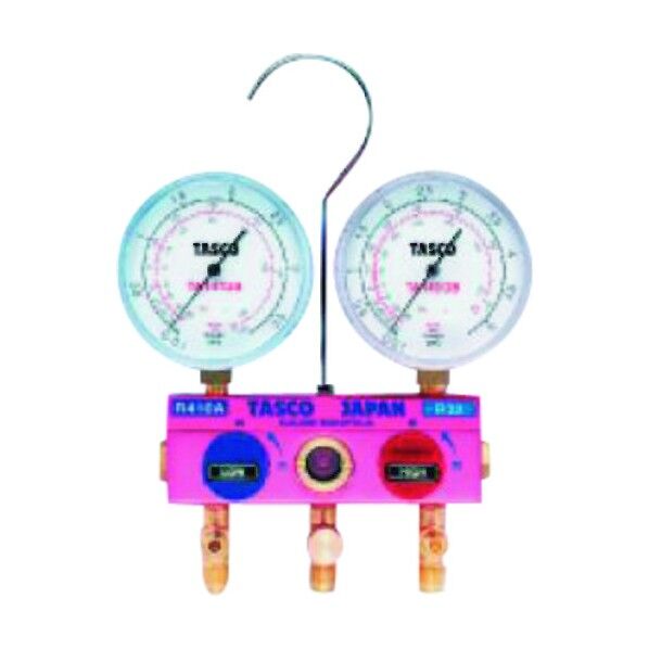 ボールバルブ式ゲージマニホールド(R410A、R32)