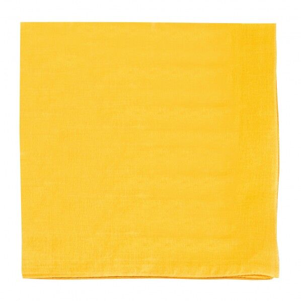 バンダナ無地黄約550×550mm 1614 1
