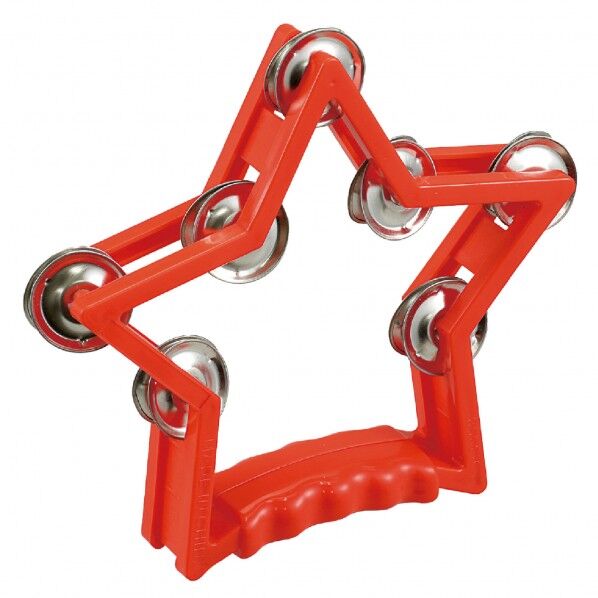 星形タンバリン 赤