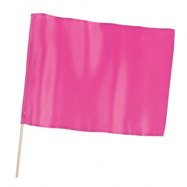 サテン小旗 メタリックピンク