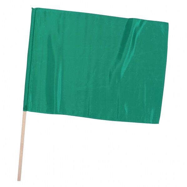 サテン特大旗 メタリックグリーン φ19mm