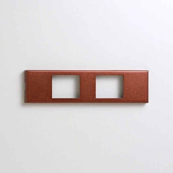 ステンレス 家具用コンセントプレート 2口用