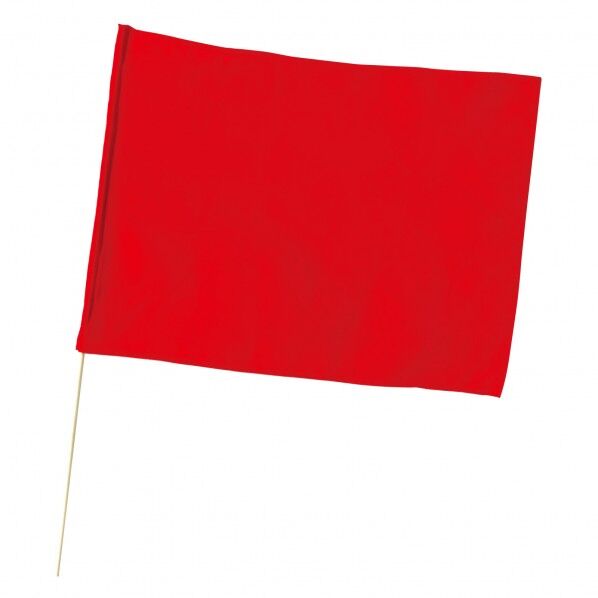 ●大旗 赤 丸棒φ12mm 旗:約590×440mm 1817 1個