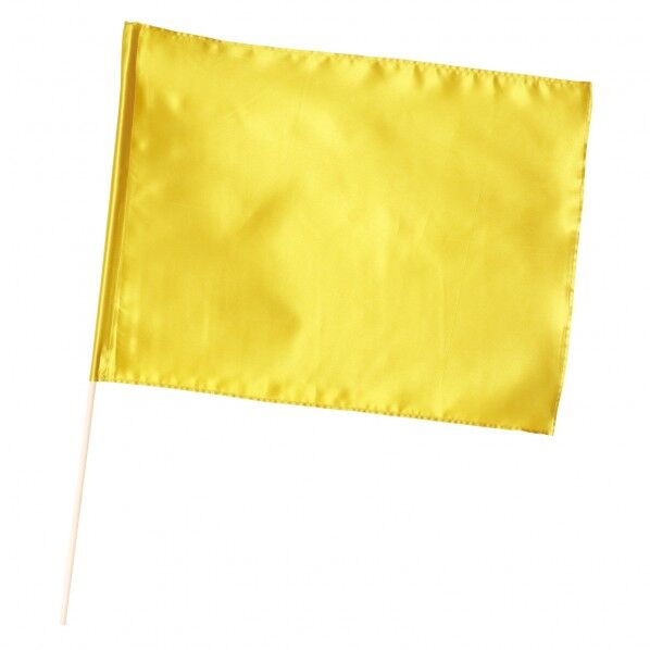 ●サテン大旗 ゴールド φ12mm 旗:約590×440mm、棒:φ12×750mm 14434 1個