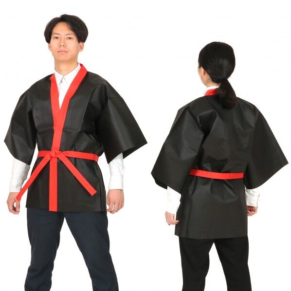 カラー不織布ハッピ 大人用