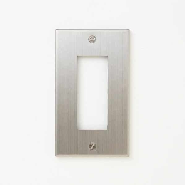 ステンレス コンセントプレート 1連3口用