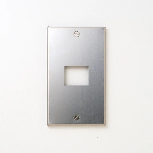 ステンレス コンセントプレート 1連1口用