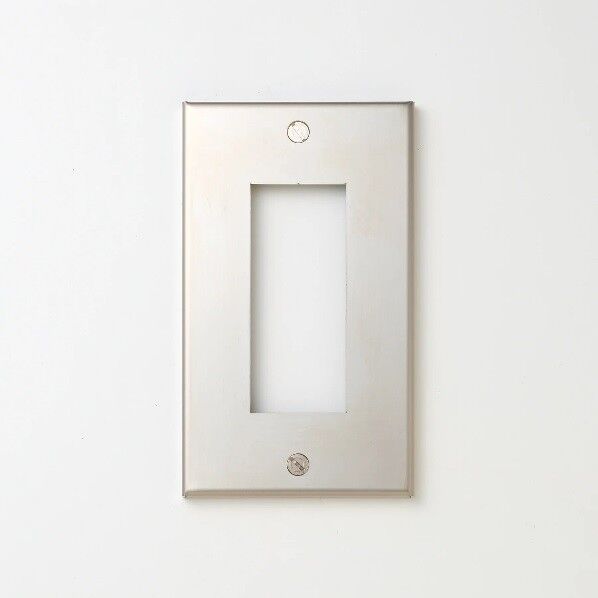 ステンレス コンセントプレート 1連3口用