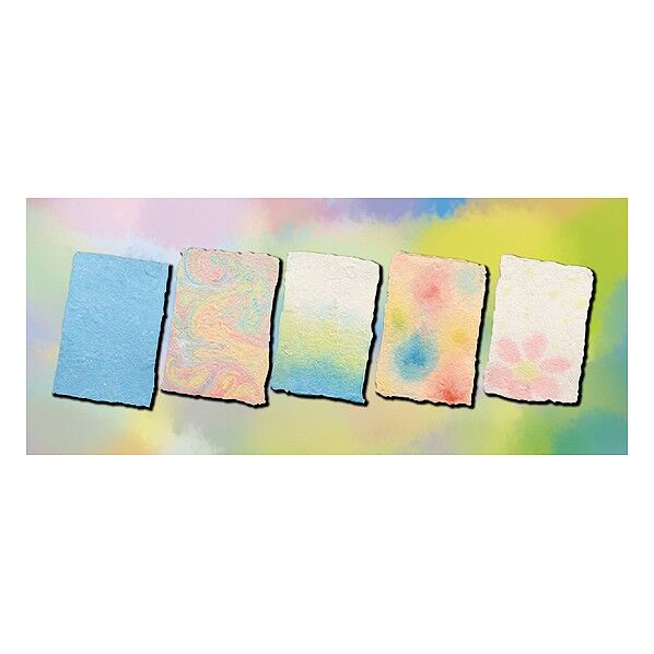 紙すきセット染め絵の具3色付